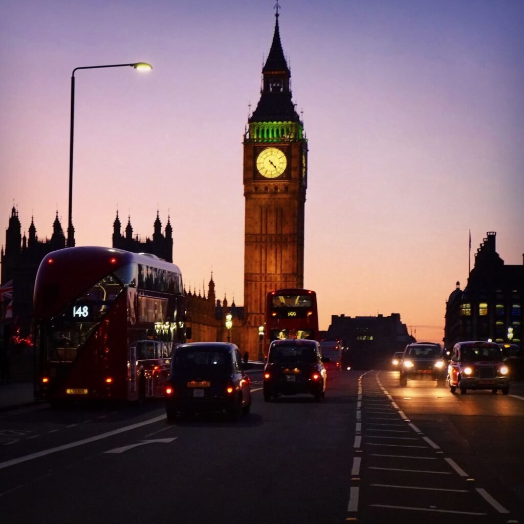 London street at night