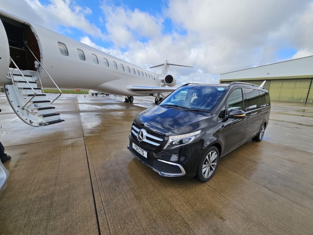 Private jet chauffeur service in London